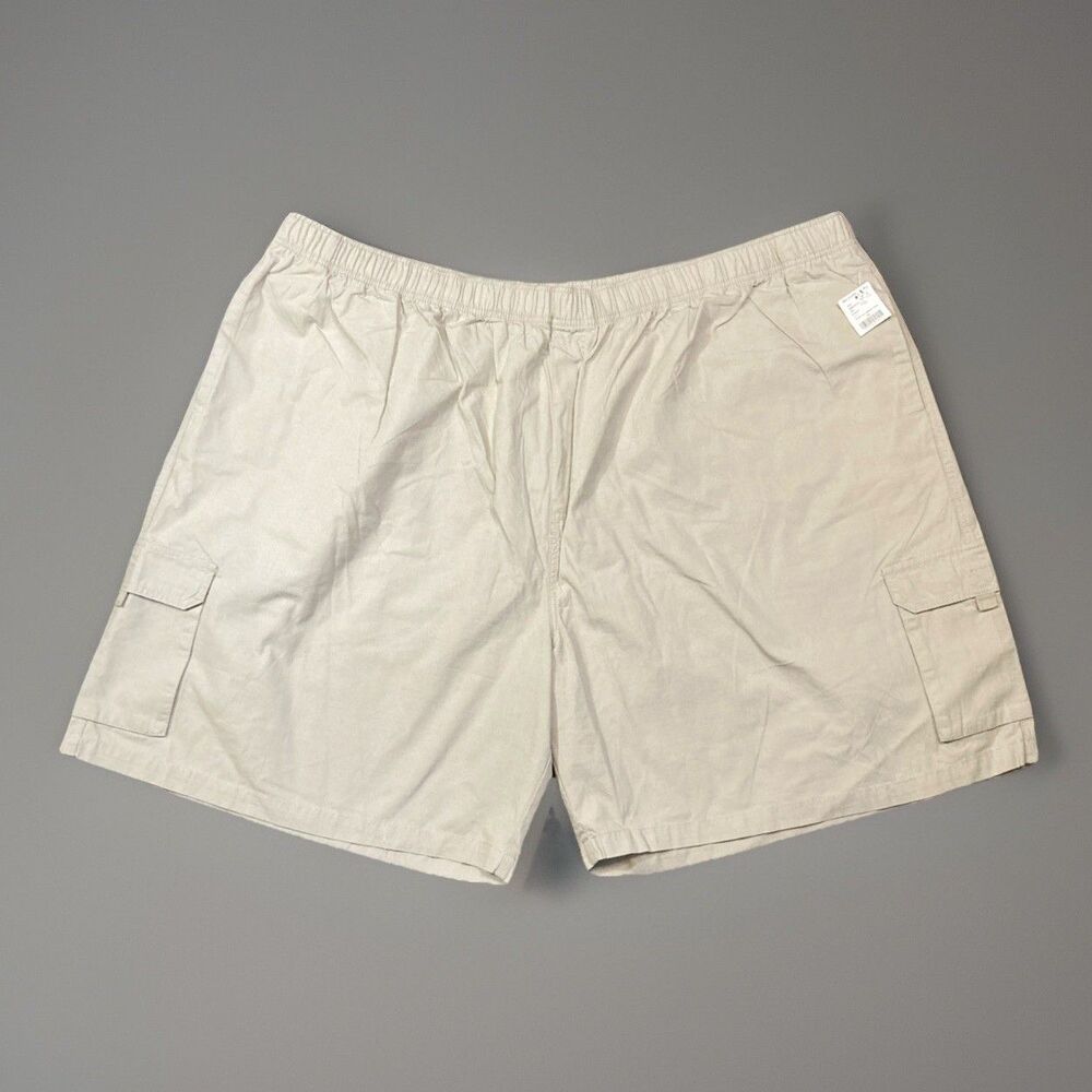 New! Big Dogs Ripstop Cargo Volley Khaki Tan Shorts Size 5X